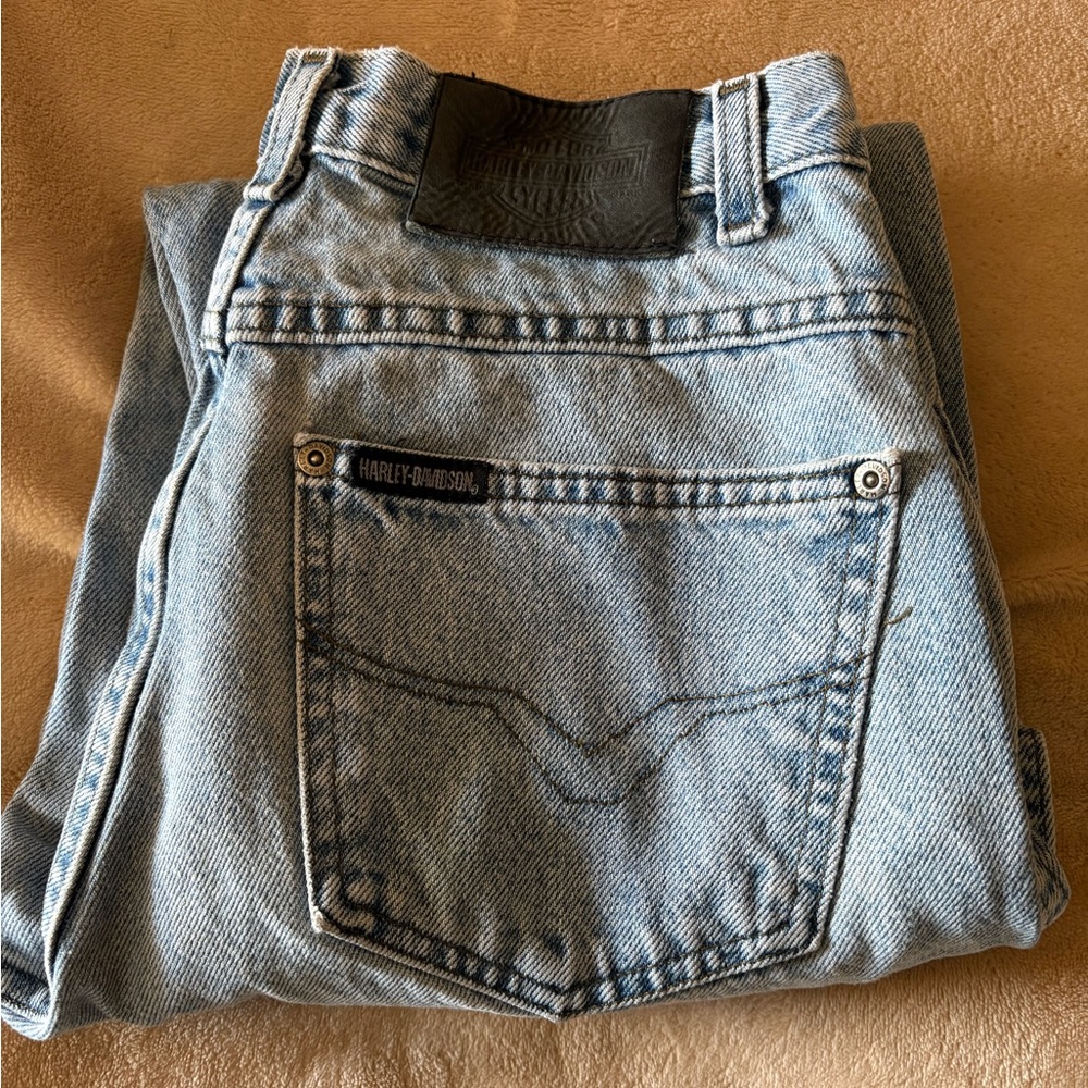 Vintage Harley Davidson Light Wash Jeans